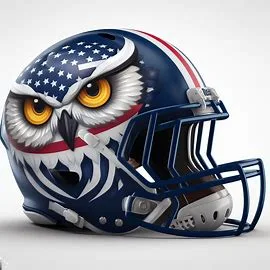 Rice Owls Patriotic Concept Helmet