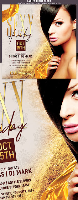  Ladies Night Party Flyer Template