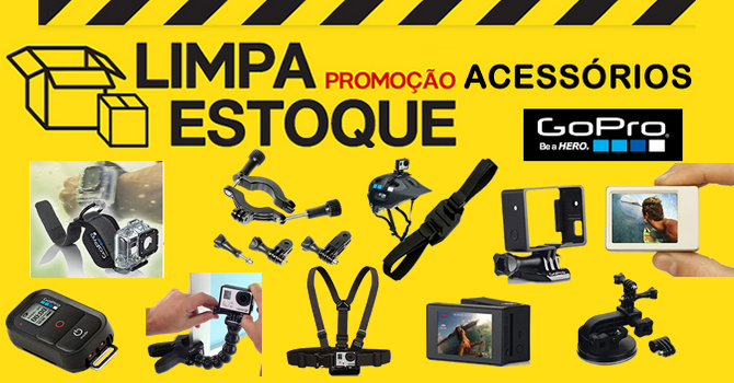 Limpa Estoque - acessorios gopro