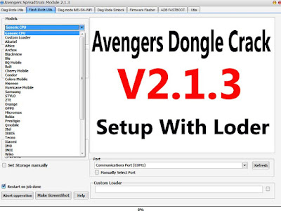 Avenger Dongle SPD Crack V 2.1.3 - Avenger SPD  Setup With Loder V2.1.3 Free Download
