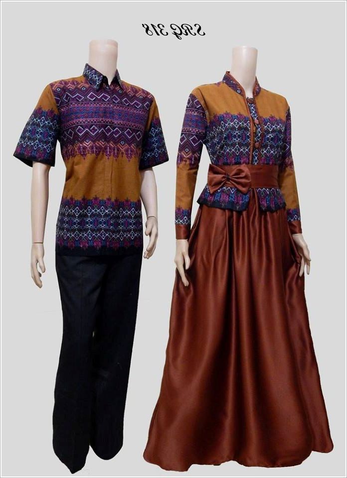 belanja online Model Baju Batik Muslim  Couple Modern 2019