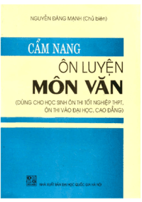 Cẩm Nang Ôn Luyện Môn Văn - Nguyễn Đăng Mạnh