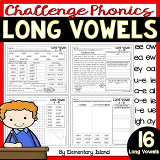 teaching phonics vowel combinations long vowel sounds