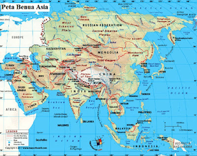 Peta Benua Asia Lengkap Dengan Batas Wilayah dan Negara Negaranya Peta Benua Asia Lengkap Dengan Batas Wilayah dan Negara Negaranya