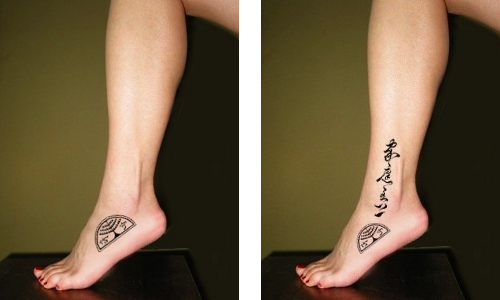 asian symbols writing tattoo foot tattoo symbol. Sister Tattoo Symbols.