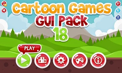 Casual Cartoon Game GUI Pack