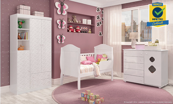 Ideias para quarto de bebe em cor de rosa