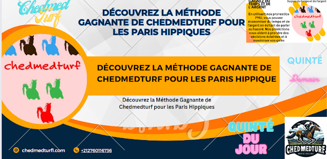 Découvrez la Méthode Gagnante de Chedmedturf pour les Paris Hippiques: contactez-nous via WhatsApp au [+212760116736]