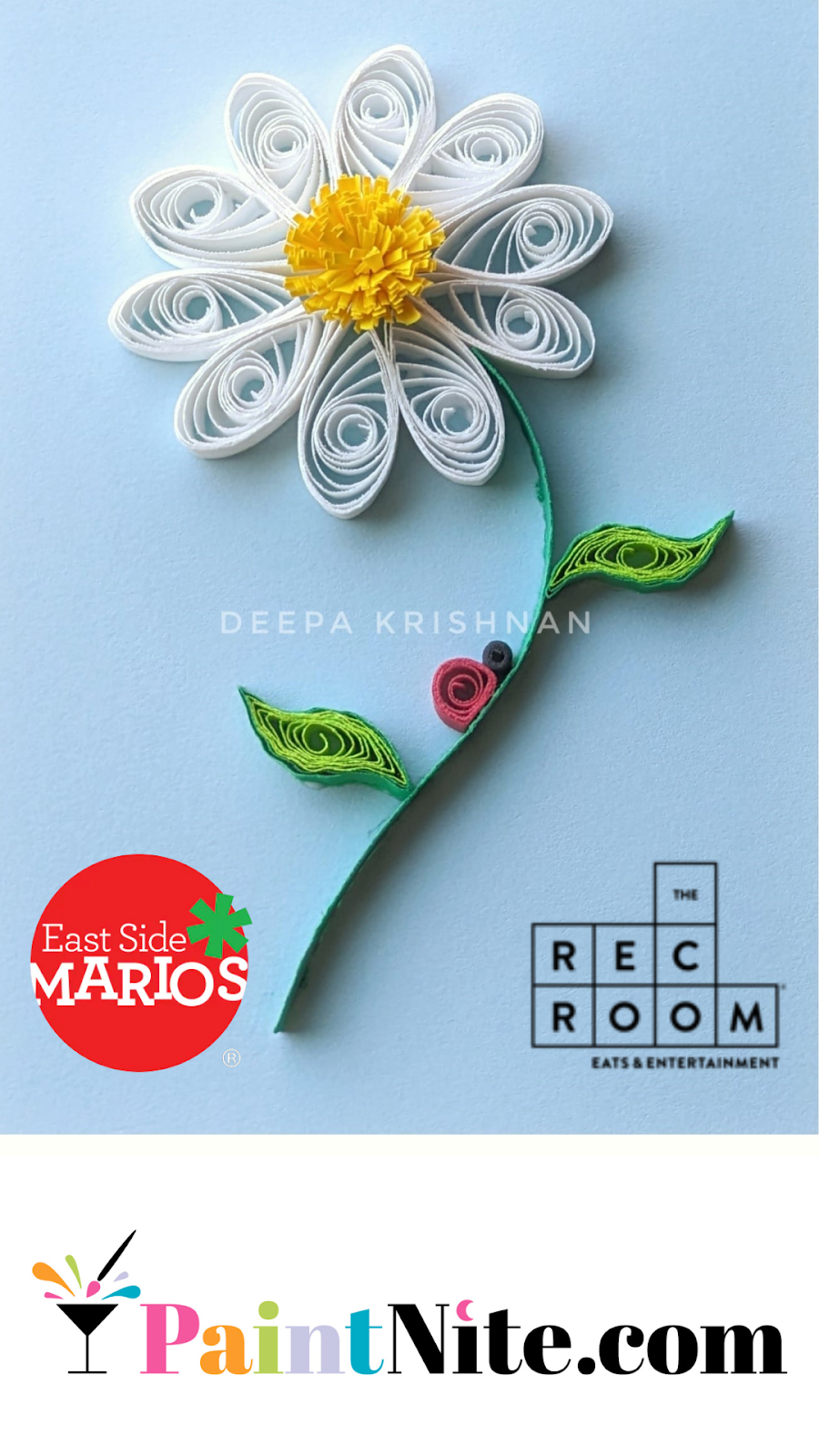 Paper Quilling Workshop at The Rec Room and EastSide Marios