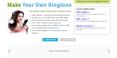 Cara Membuat Ringtone atau nada dering secara online
