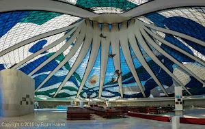 Inside of the Cathedral of Brasília