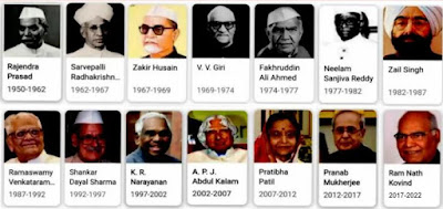 President of India list from 1947 to 2022
