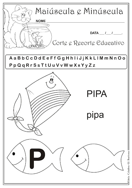 Caderno de Atividades Grátis para imprimir - Corte e Recorte Educativo