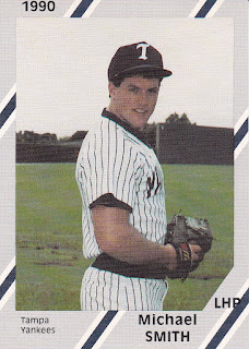 Sean Smith 1990 Gulf Coast League Yankees card