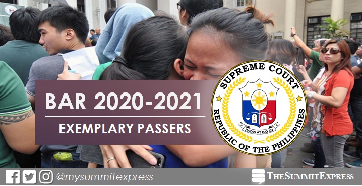 Exemplary passers, topnotchers: 2020-2021 bar exam results