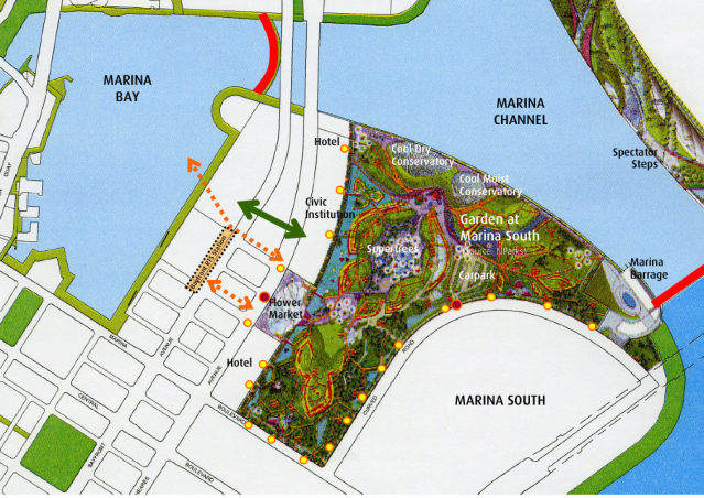 Map of Gardens by the Bay