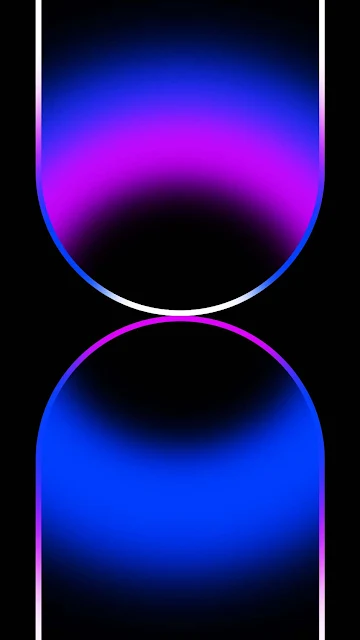 iPhone 14 Pro Purple Blue Mobile Wallpaper