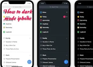 How to dark mode iphone