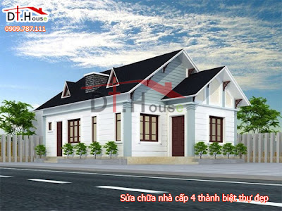 Sửa chữa nhà nhanh nhà cấp 4 thành biệt thự đẹp thu hút ánh nhìn