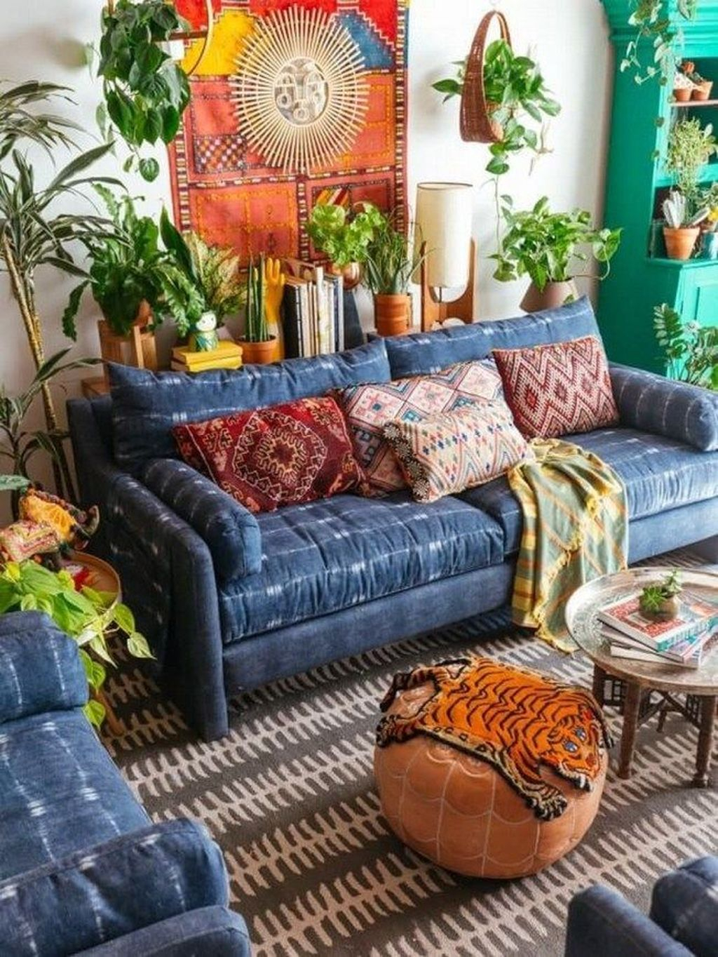 35 Charming Boho Living Room Decorating Ideas With Gypsy Style - home ...