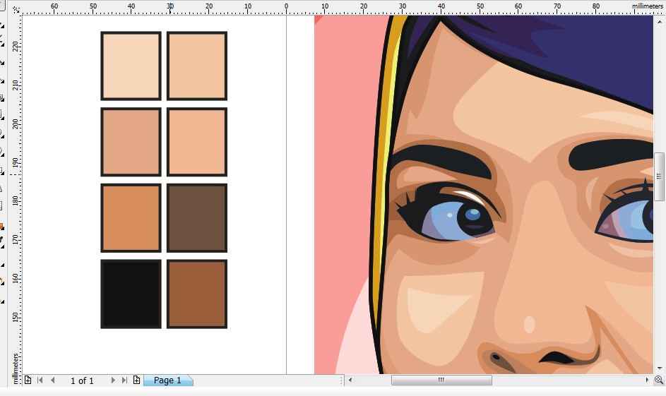 Langkah Membuat Warna Palette Sendiri di Corel Draw 