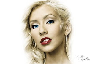 2012 New Christina Aguilera Hollywood Model HQ wallpapers