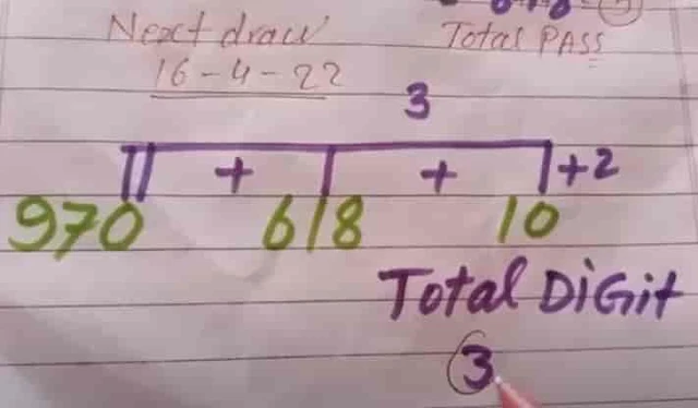 THAI LOTTERY 3UP VIP TOTAL 16-04-2022 | 16 APRIL 2022 THAI LOTTERI 3UP TOTAL