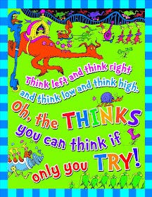  Dr. Seuss Think Left Think Right Poster