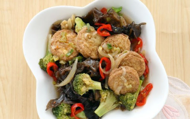 Resep Cah Brokoli Tahu Udang, masakan praktis