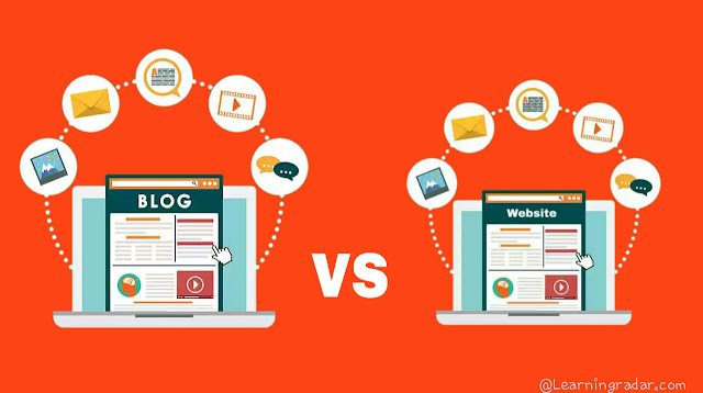 What are similarities between Blog and website?