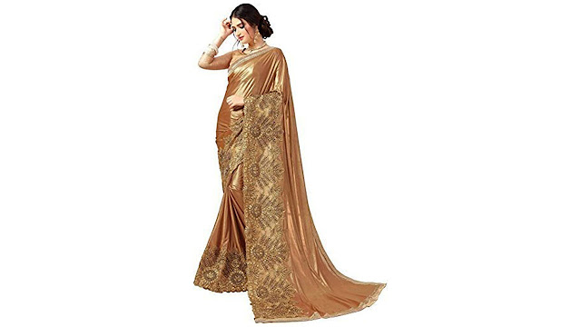 VAANSI CREATION Georgette Saree With Blouse Piece (97104_Eye Catching_Free Size)