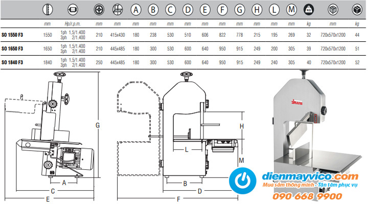 Toàn quốc - Chia sẻ top 3 hãng máy cưa xương công nghiệp được ưa chuộng trên thị trường hiện nay Mau-may-cua-xuong-sirman-so-1650-f3-2