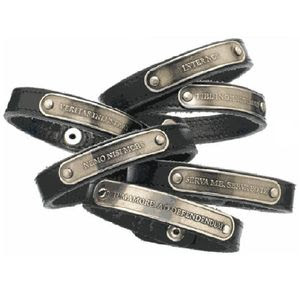 Marc by Marc Jacobs Latin Phrase Bracelets