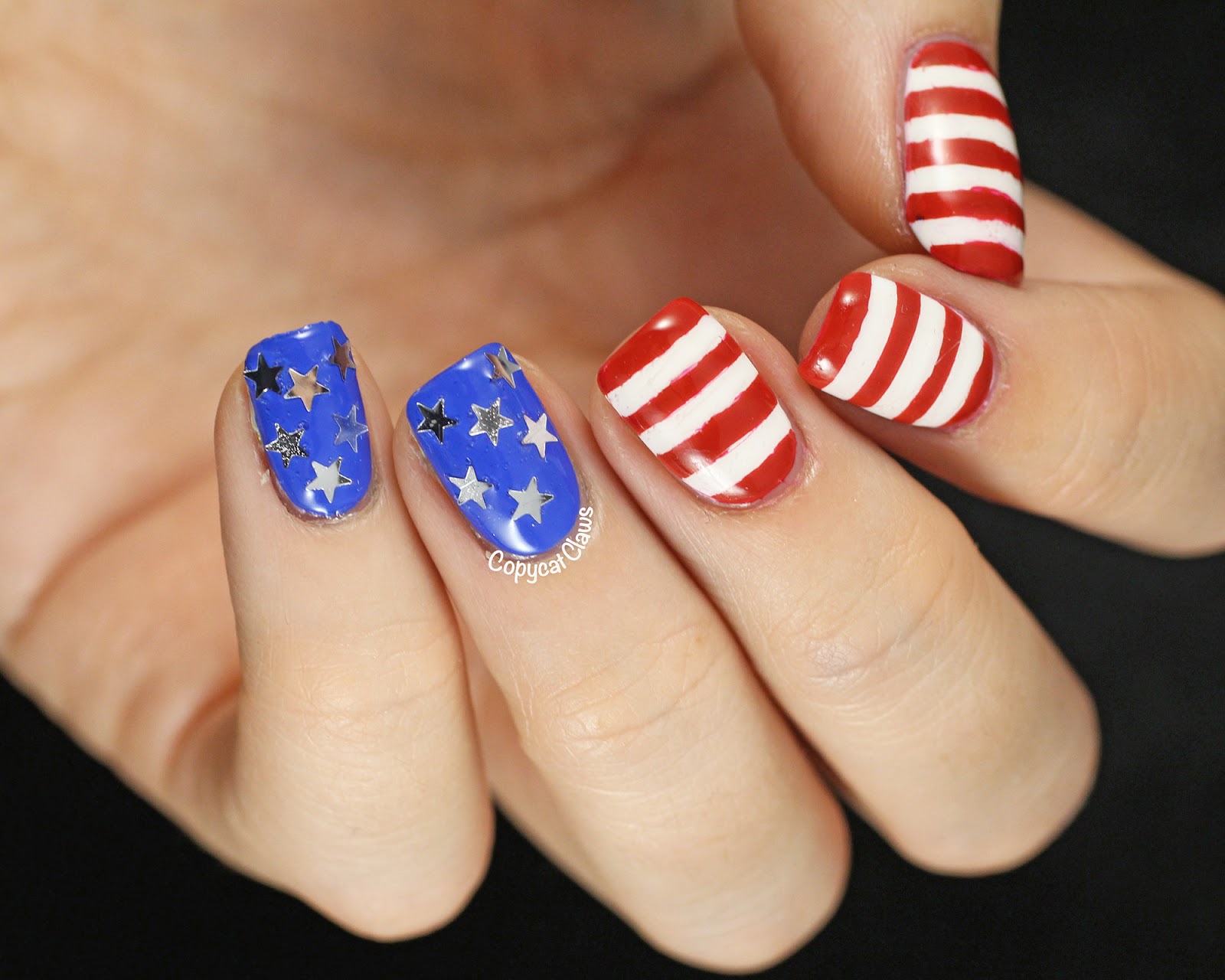 Copycat Claws: Fourth of July Nails