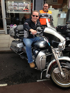 Picture of Roberto on a Harley Davidson 2