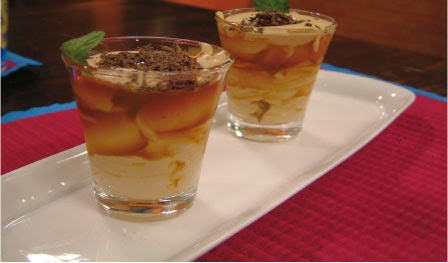  mousse de dulce de leche en Shots