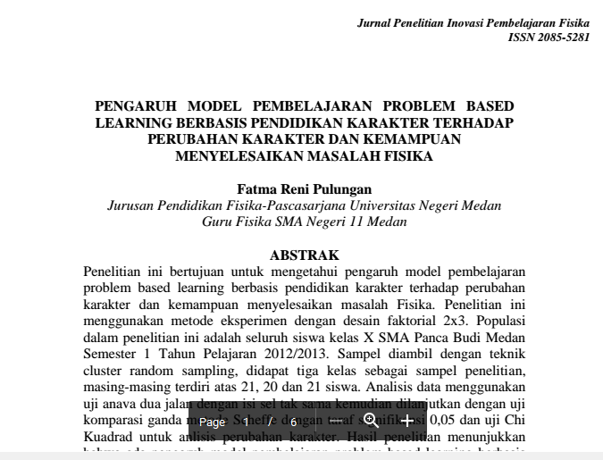 Contoh Jurnal Penelitian Inovasi Pembelajaran Fisika PDF 