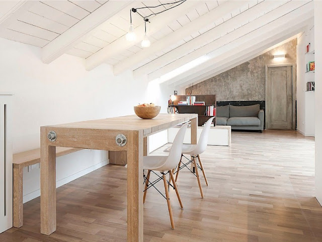 Modern Attic Apartment In Bologna With Custom Designed Elements