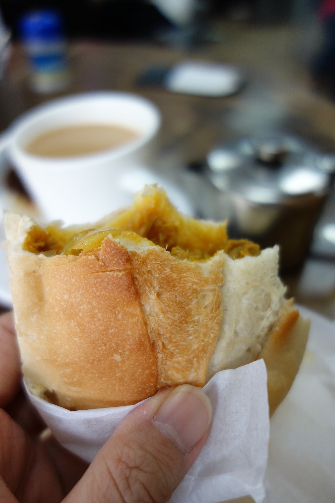 マカオ旅行：FOOD1：マカオの朝ごはん：西湾安記