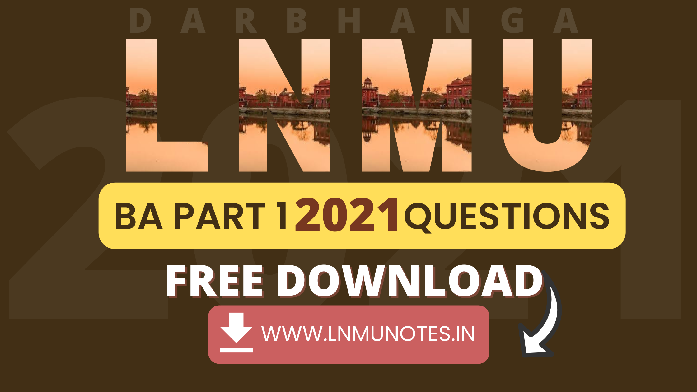 L.N. Mithila University (LNMU) BA Part 1 Questions 2021