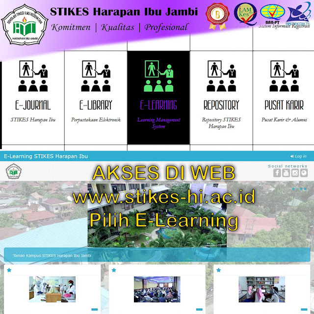 Workshop E-learning kepada Dosen STIKES Harapan Ibu Jambi