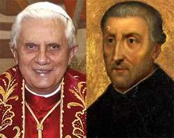 Pope Benedict XVI and Saint Peter Canisius