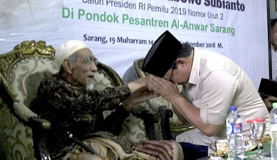 Jumpai KH Maimun Zubair, Prabowo Subianto Siap Berjuang Pada PilPres 2019