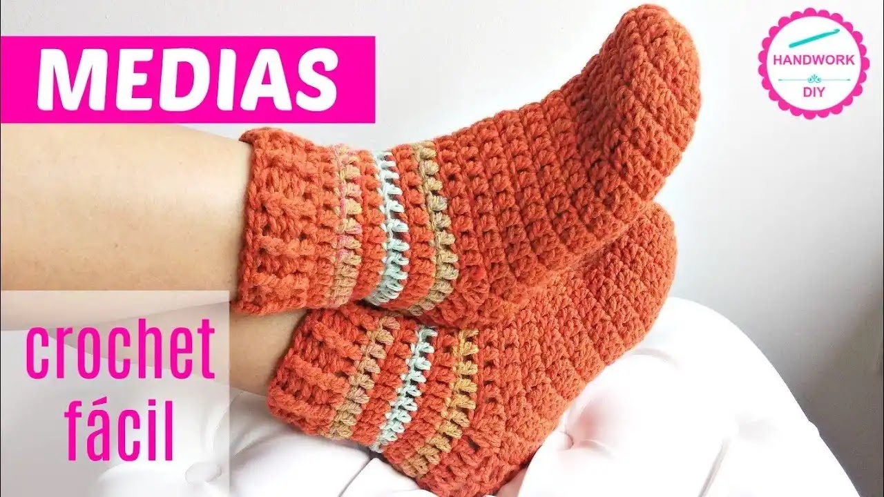 Cómo tejer medias a crochet para adultos