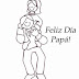 Feliz día del padre para colorear