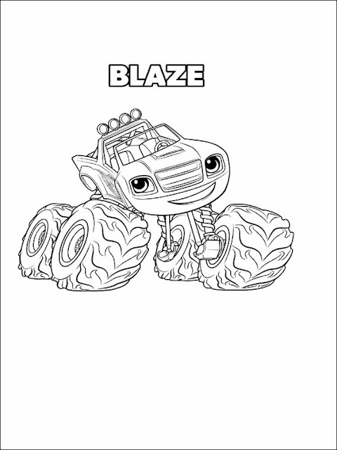 Blaze and the monster machine para colorear y pintar