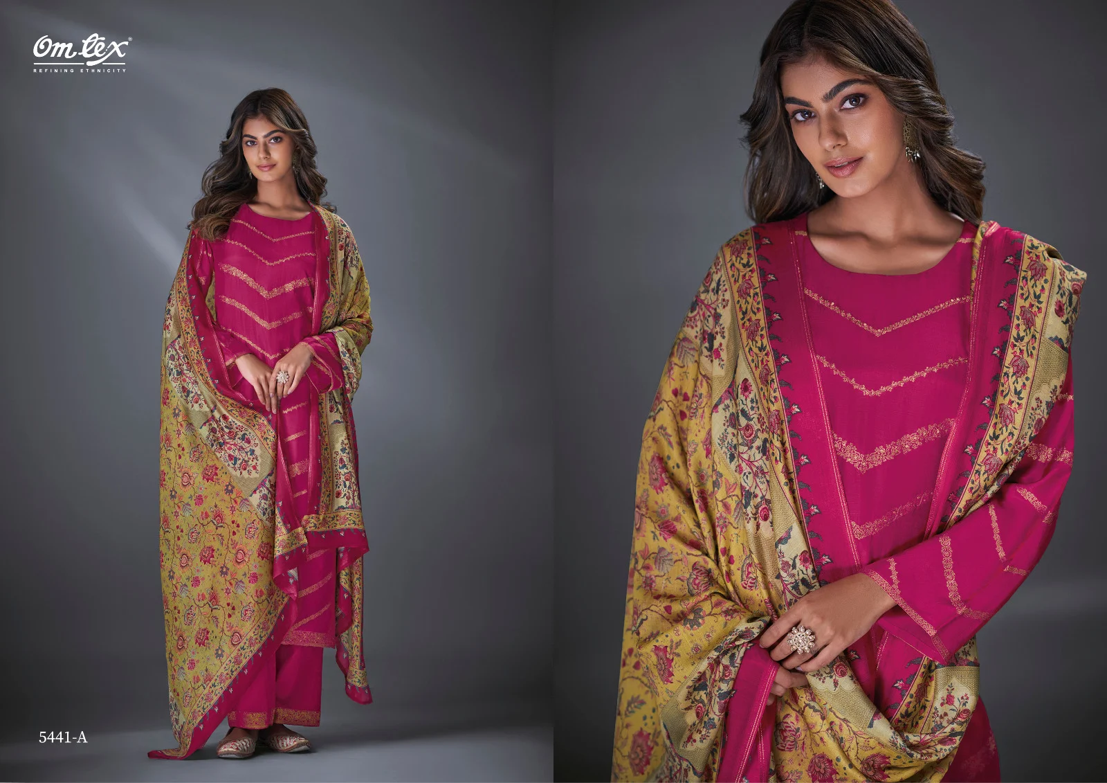 Savannah Omtex Muslin Jacquard Handwork Pant Style Suits