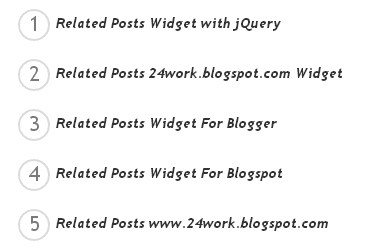 Related Posts Widget