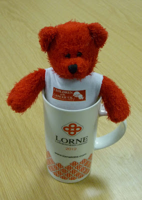 a cute little charity bear that kind-hearted exhibitors can release from the fridge and take home in exchange for a modest donation to a children’s charity