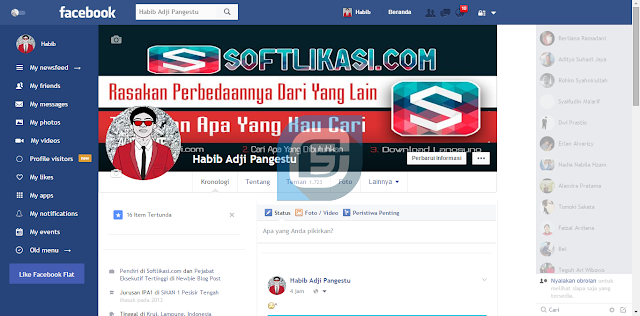 Cara Membuat Tampilan Facebook Menjadi Flat Design 